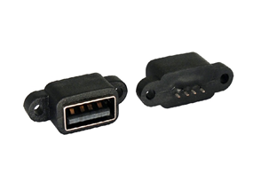 Waterproof USB Type A connector